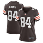 Jordan Akins Cleveland Browns Nike Women's Team Game Jersey -  Brown