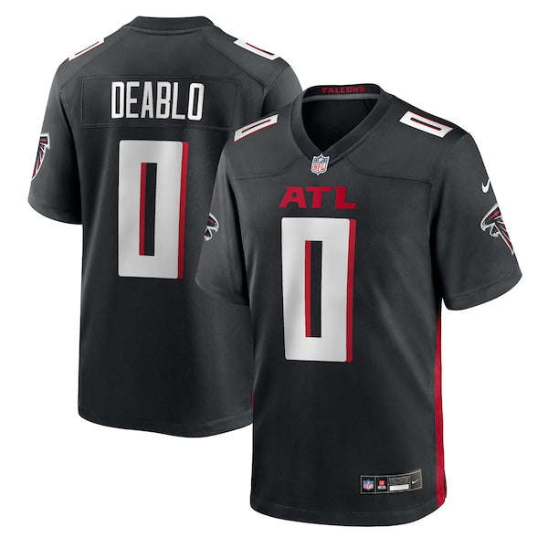 Divine Deablo Atlanta Falcons Nike Team Game Jersey -  Black
