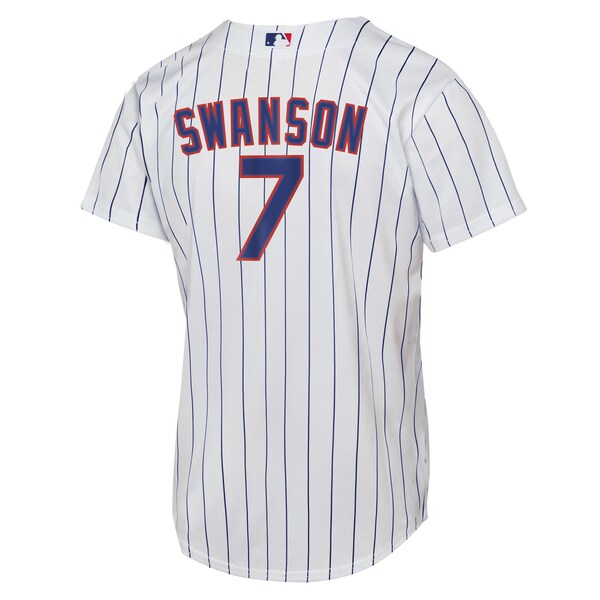 Dansby Swanson Chicago Cubs Nike Youth Home Replica Player Jersey - White