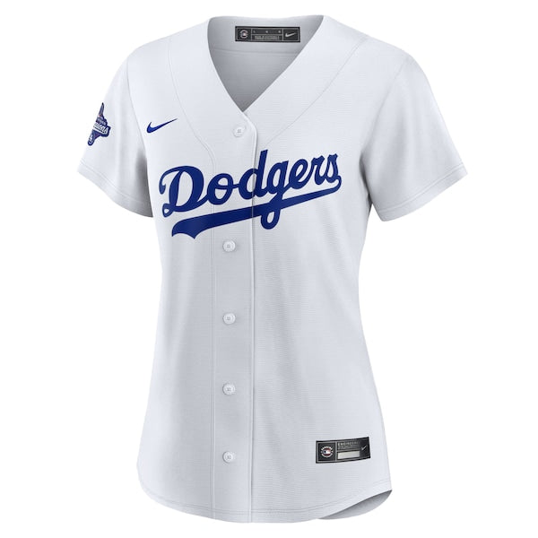 Los Angeles Dodgers Nike Women's Home 2025 World Series Champions Replica Jersey - White