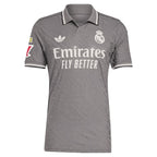 Los Merengues adidas Originals 2024/25 Third Authentic Jersey - Charcoal