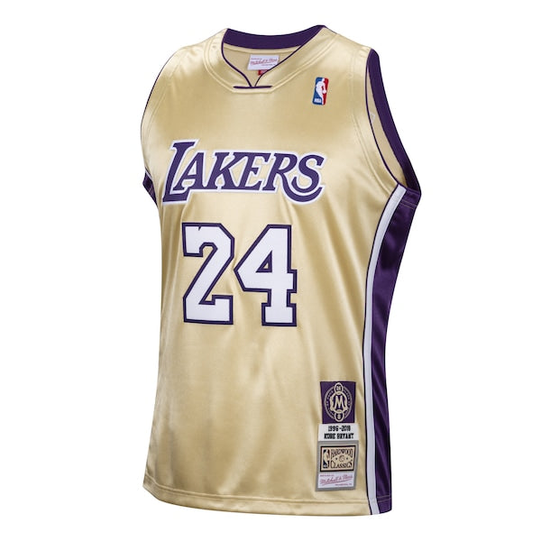 Kobe Bryant Los Angeles Lakers Hall of Fame Class of 2020 #24 Authentic Hardwood Classics Jersey - Gold