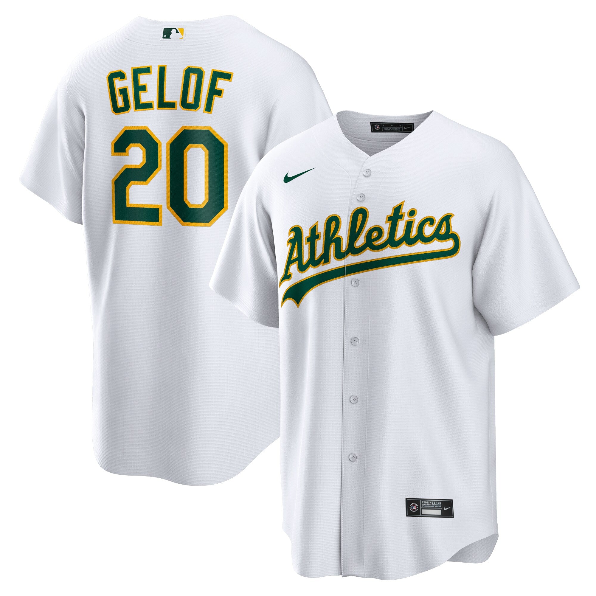 Zack Gelof Oakland Athletics Nike Alternate Replica Jersey - Kelly Green/White