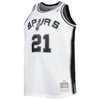 Tim Duncan San Antonio Spurs Big & Tall Hardwood Classics 1998/99 Swingman Jersey - White/Black