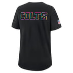 Indianapolis Colts Nike Women's 2025 NFL Crucial Catch Tri-Blend Dri-FIT T-Shirt - Black