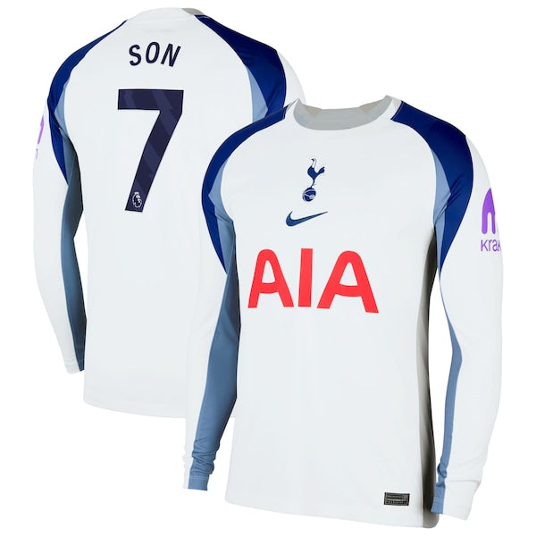 Son Heung-Min Tottenham Hotspur Nike 2025/26 Home Replica Long Sleeve Jersey - White