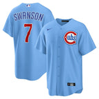 Dansby Swanson Chicago Cubs Nike 2nd Alternate Replica Player Jersey - Blue