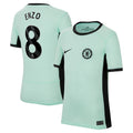 Enzo Fernández Chelsea Nike Youth 2023/24 Third Stadium Replica Player Jersey - Mint