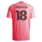 Jordi Alba Inter Miami CF adidas 2025 Euforia Replica Player Jersey - Light Pink