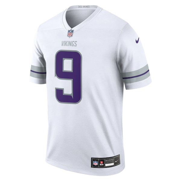 J.J. McCarthy Minnesota Vikings Nike Alternate Legend Player Performance Top - White/Purple