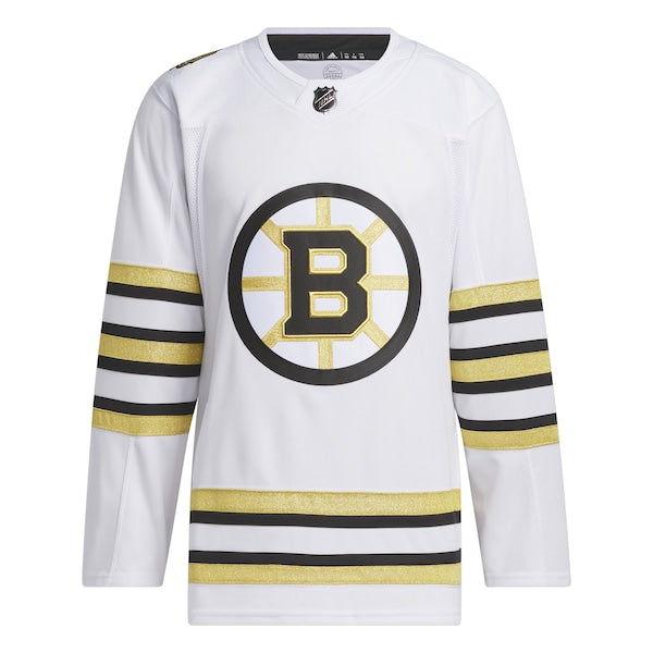 Boston Bruins adidas Away Primegreen Authentic Jersey - White
