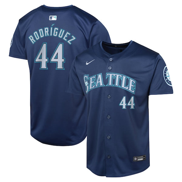 Julio Rodríguez Seattle Mariners Nike Youth Road Limited Player Jersey - Navy/Aqua/White