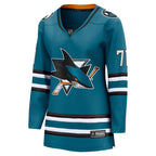 Macklin Celebrini San Jose Sharks  Women's  Home Breakaway Jersey – Teal