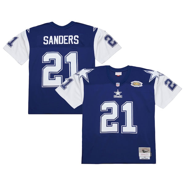 Deion Sanders Dallas Cowboys  1995 Legacy Replica Jersey - Navy