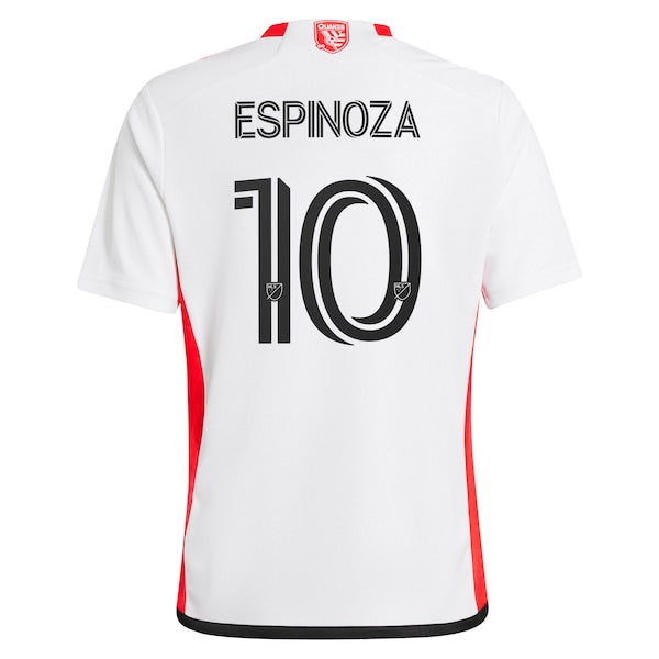 Cristian Espinoza San Jose Earthquakes adidas Youth 2024 The 50 Kit Replica Player Jersey - White