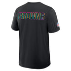 Cleveland Browns Nike 2025 NFL Crucial Catch Tri-Blend Dri-FIT T-Shirt - Black