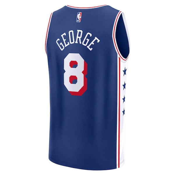 Paul George Philadelphia 76ers  Fast Break Replica Player Jersey - Icon Edition - Royal