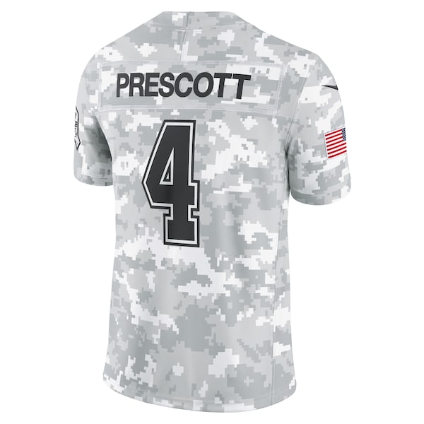 Dak Prescott Dallas Cowboys Nike 2024 Salute to Service Limited Jersey - Arctic Camo