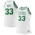 Larry Bird Boston Celtics Big & Tall 1985/86 Hardwood Classics Swingman Jersey - White