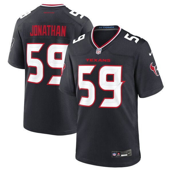 Kingsley Jonathan Houston Texans Nike Team Game Jersey -  Navy