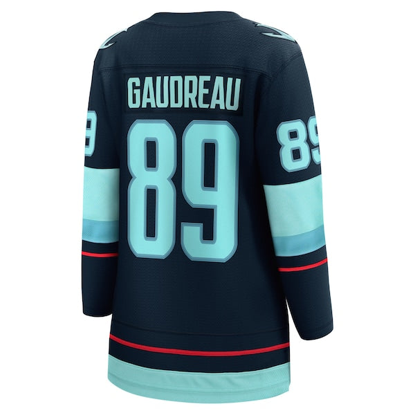 Frederick Gaudreau Seattle Kraken  Women's Home Breakaway Jersey - Deep Sea Blue