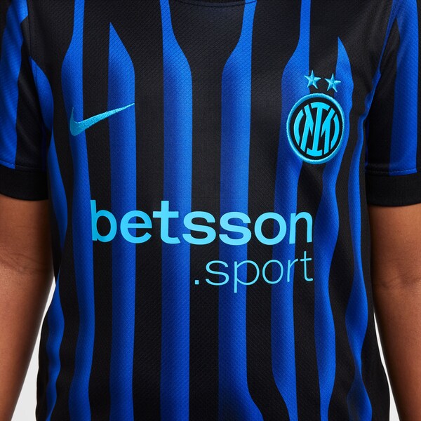 Inter Milan Nike Youth 2025/26 Home Replica Jersey - Blue/Aqua