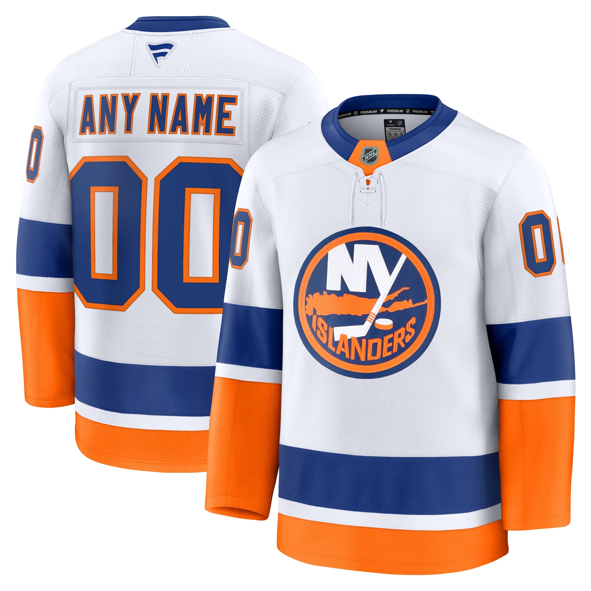 New York Islanders  Home Premium Custom Jersey - Royal/White