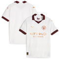Manchester City Puma Youth 2023/24 Away Replica Jersey - White
