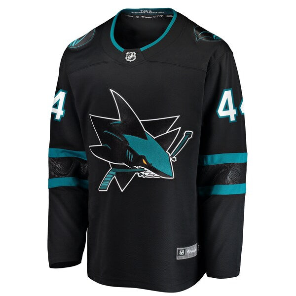 Marc-Edouard Vlasic San Jose Sharks   Premier Breakaway Player Jersey - Black/Teal