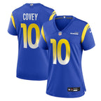 Britain Covey Los Angeles Rams Nike Women's Team Game Jersey -  Royal