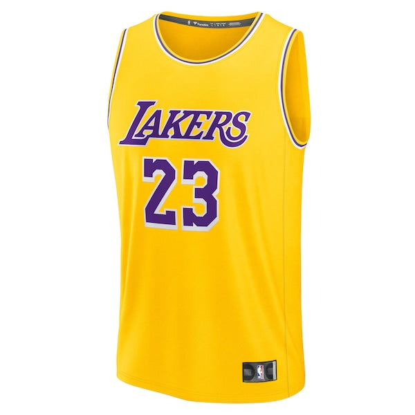 LeBron James Los Angeles Lakers  Youth Fast Break Replica Player Jersey - Icon Edition - Gold