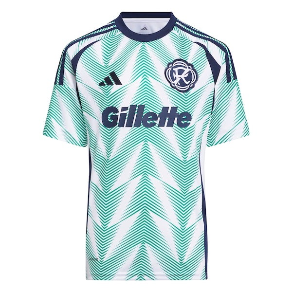 New England Revolution adidas Youth 2025 Eastern White Pine x Flag of New England Replica Custom Jersey - White