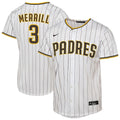 Jackson Merrill San Diego Padres Nike Youth Home Replica Jersey - White