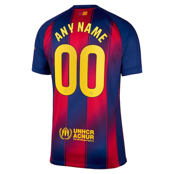 Barcelona Nike 2025/26 Home Replica Custom Jersey - Navy