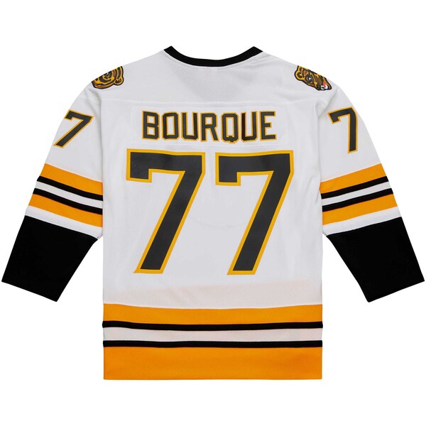 Ray Bourque Boston Bruins Captain Patch 1989/90 Blue Line Player Jersey - White