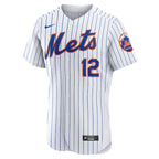 Francisco Lindor New York Mets Nike Home Authentic Player Jersey - White/Gray