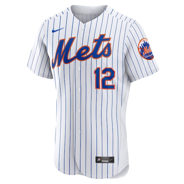 Francisco Lindor New York Mets Nike Home Authentic Player Jersey - White/Gray