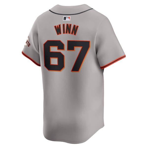 Keaton Winn San Francisco Giants Nike Away Limited Player Jersey - Gray/Cream