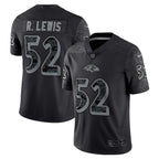 Men's Nike Ray Lewis Black Baltimore Ravens Retired Player RFLCTV Limited Jersey