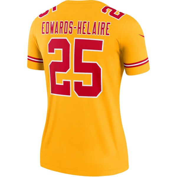 Clyde Edwards-Helaire Kansas City Chiefs Nike Women's Inverted Legend Jersey - Gold
