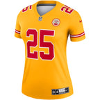 Clyde Edwards-Helaire Kansas City Chiefs Nike Women's Inverted Legend Jersey - Gold