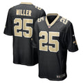 Kendre Miller New Orleans Saints Nike Team Game Jersey -  Black