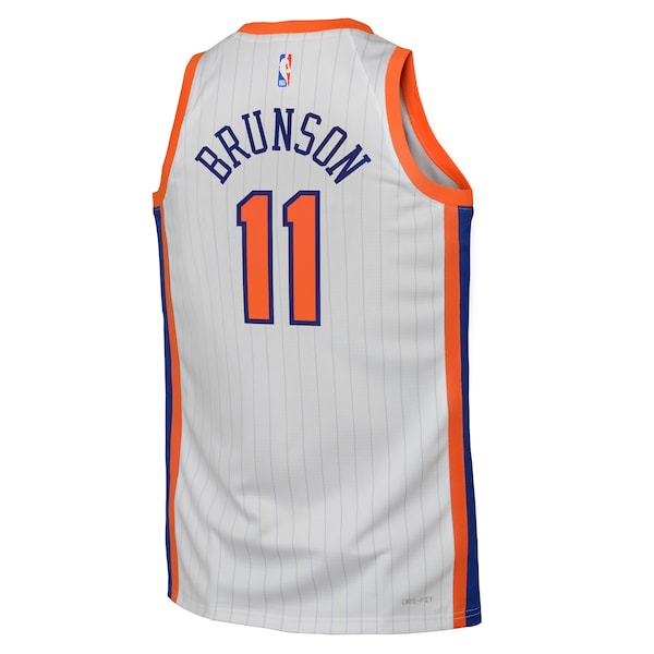 Jalen Brunson New York Knicks Nike Youth 2024/25 Swingman Player Jersey - City Edition - White