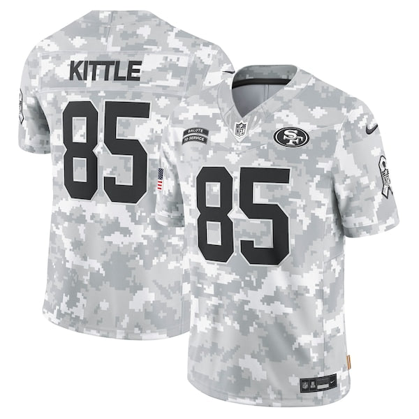 George Kittle San Francisco 49ers Nike 2024 Salute to Service Limited Jersey - Arctic Camo