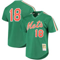 Darryl Strawberry New York Mets Cooperstown Mesh Batting Practice Jersey - Green/Royal
