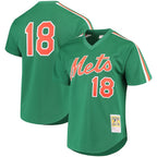 Darryl Strawberry New York Mets Cooperstown Mesh Batting Practice Jersey - Green/Royal