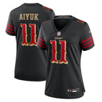 Brandon Aiyuk San Francisco 49ers Nike Women's 2025 Rivalries Collection Game Jersey - Black