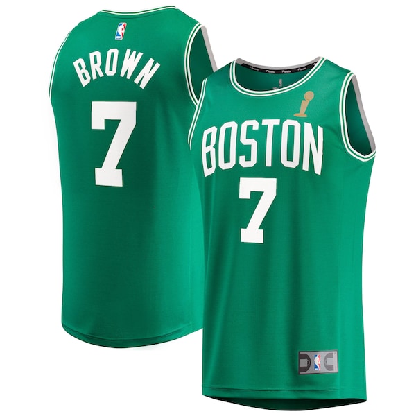 Jaylen Brown Boston Celtics  2024 NBA Finals Champions Fast Break Replica Player Jersey - Kelly Green - Icon Edition