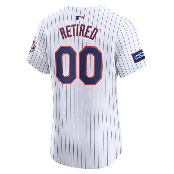 New York Mets Nike Home Elite Pick-A-Player Retired Roster Patch Jersey - White