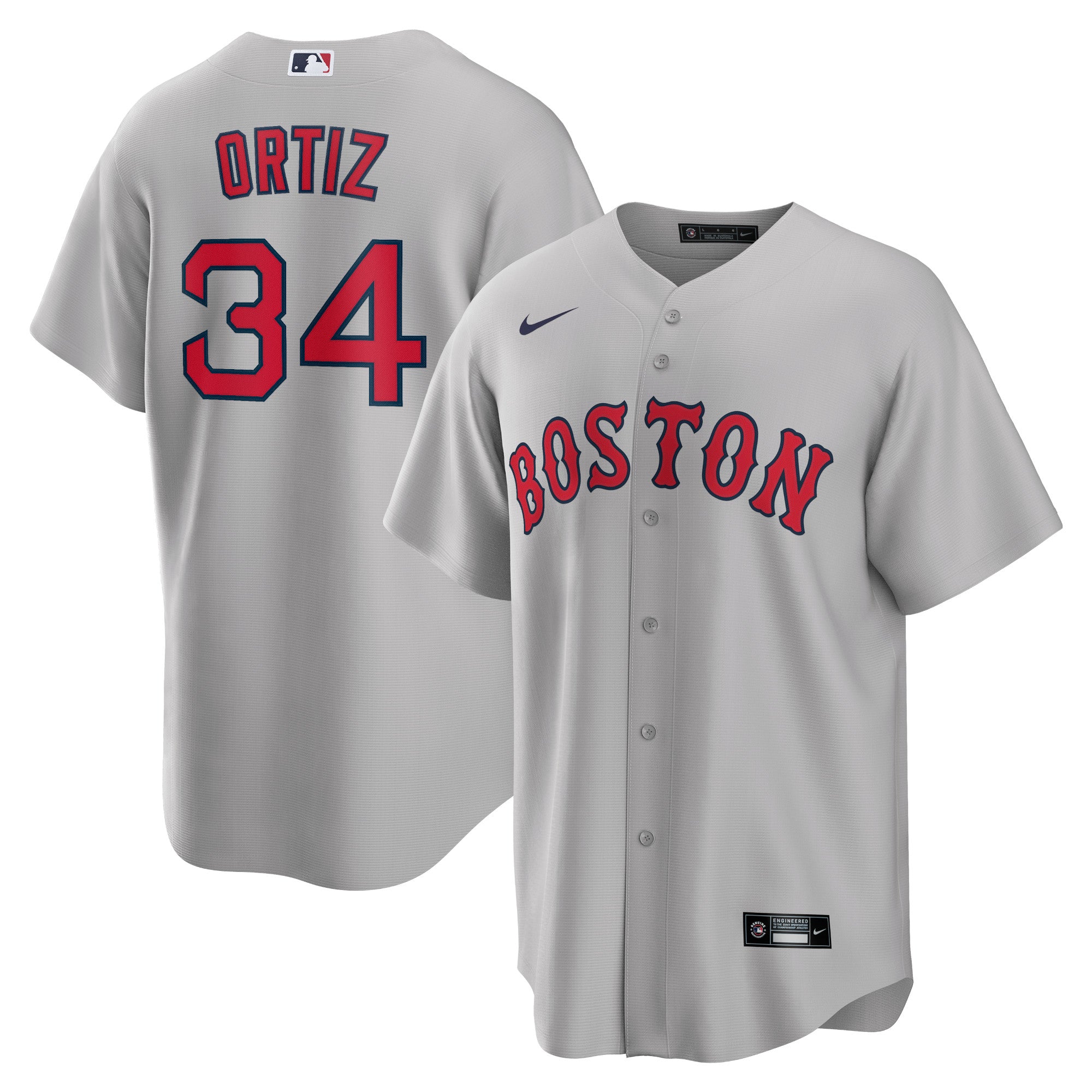 David Ortiz Boston Red Sox Nike Alternate Replica Player Jersey - Red/Gray/Navy/White